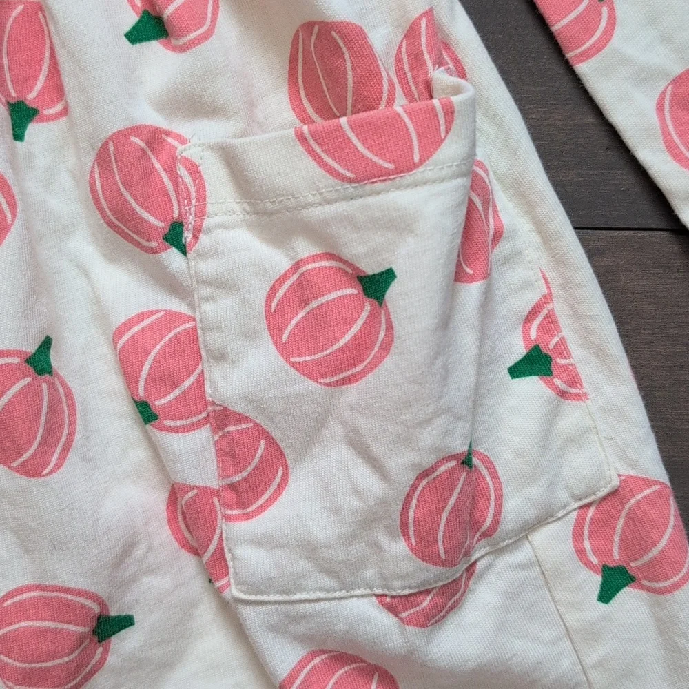 Hanna Andersson 3T Pumpkin Long Sleeve Playground Dress with Pockets - Picture 5 of 7